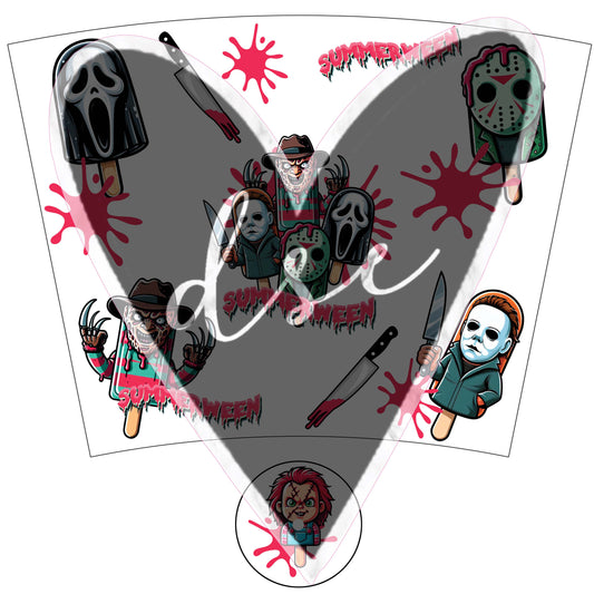 Summerween UV DTF Acrylic Cup Wrap