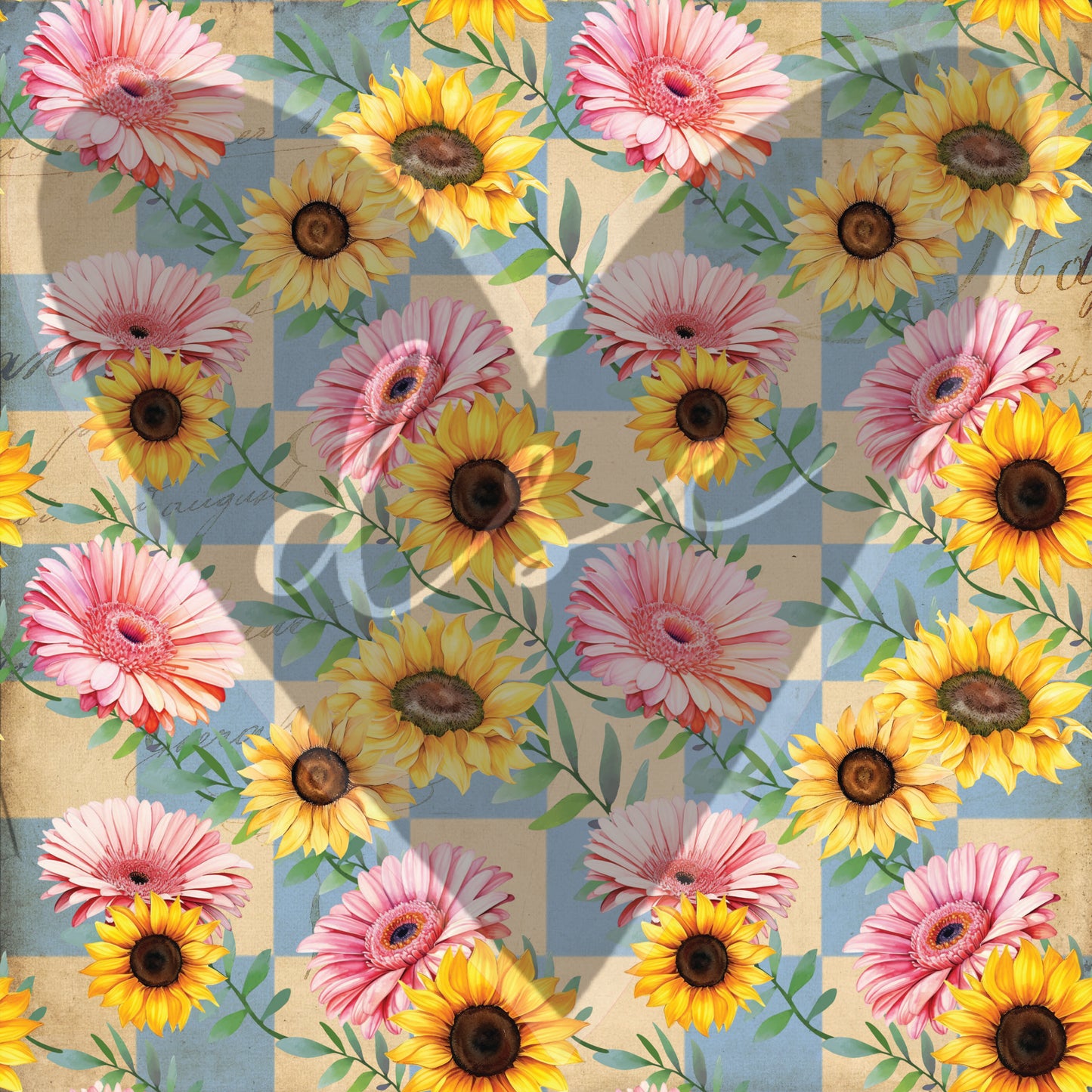 Sunflowers Daisies Assorted Vinyl