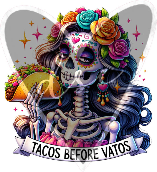 Assorted Tacos Before Vatos Vinyl