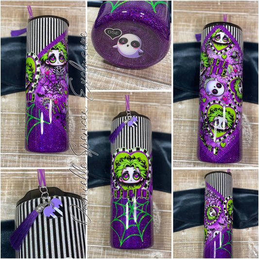 Purple Striped Tumbler