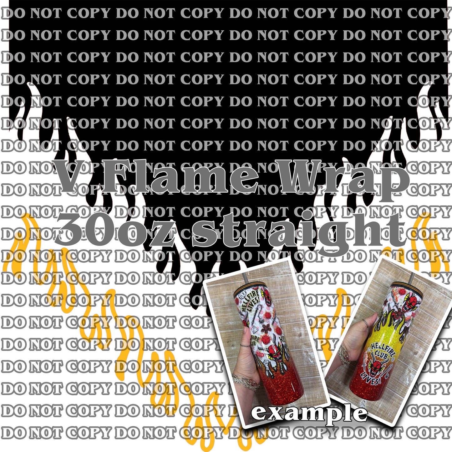 V Flame Wrap SVG