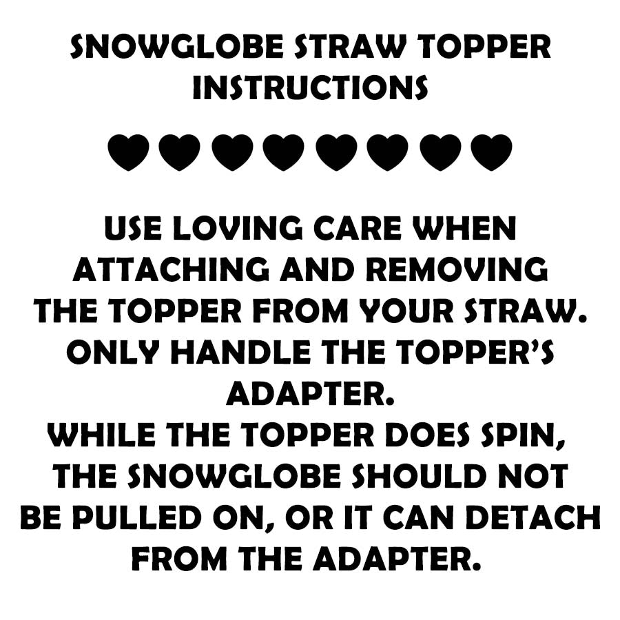 Assorted Straw Toppers