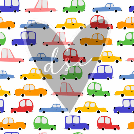 Large Cars Clipart 12x12 Vinyl Sheet