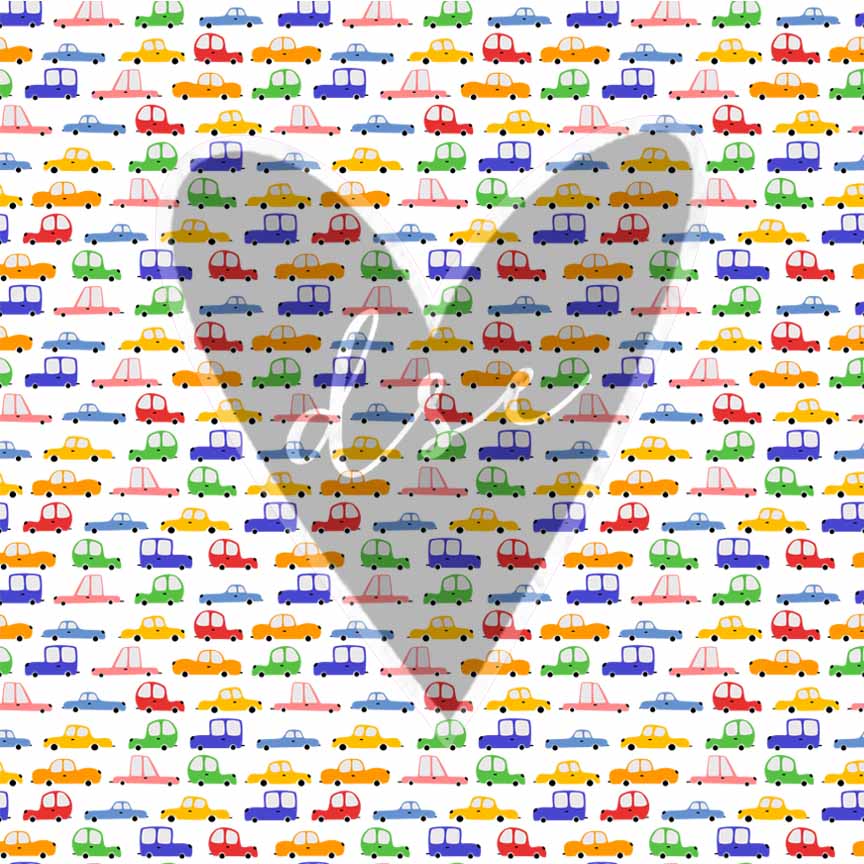 Small Cars Clipart 12x12 vinyl sheet