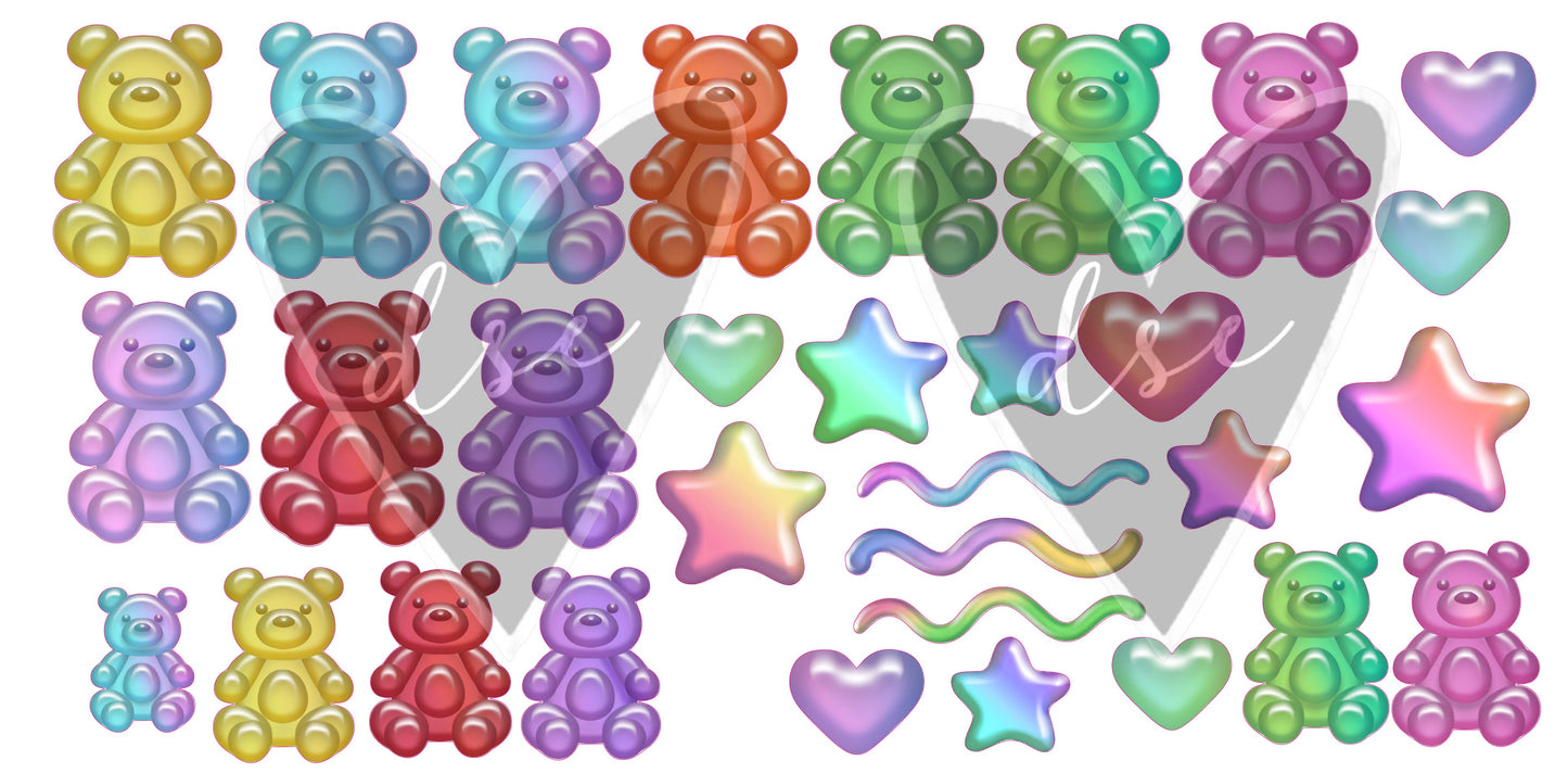 Assorted Gummy Bear Vinyl