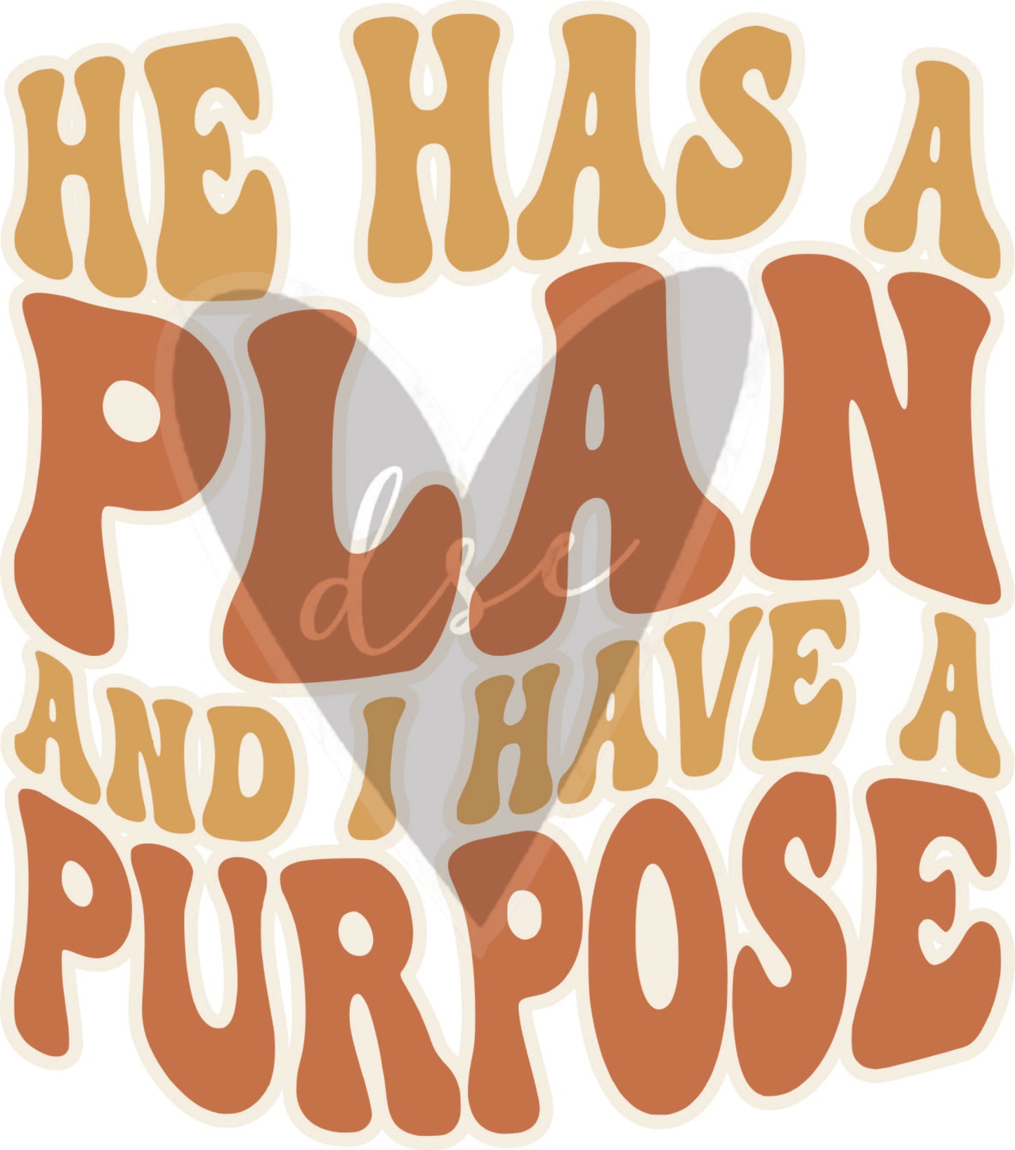 He Has A Plan Decal