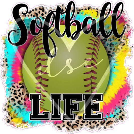 Softball Life Decal