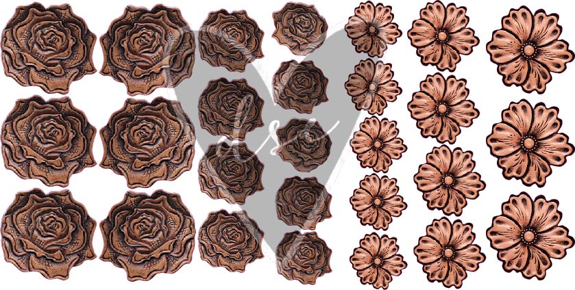 Leather Flowers Filler Sheet