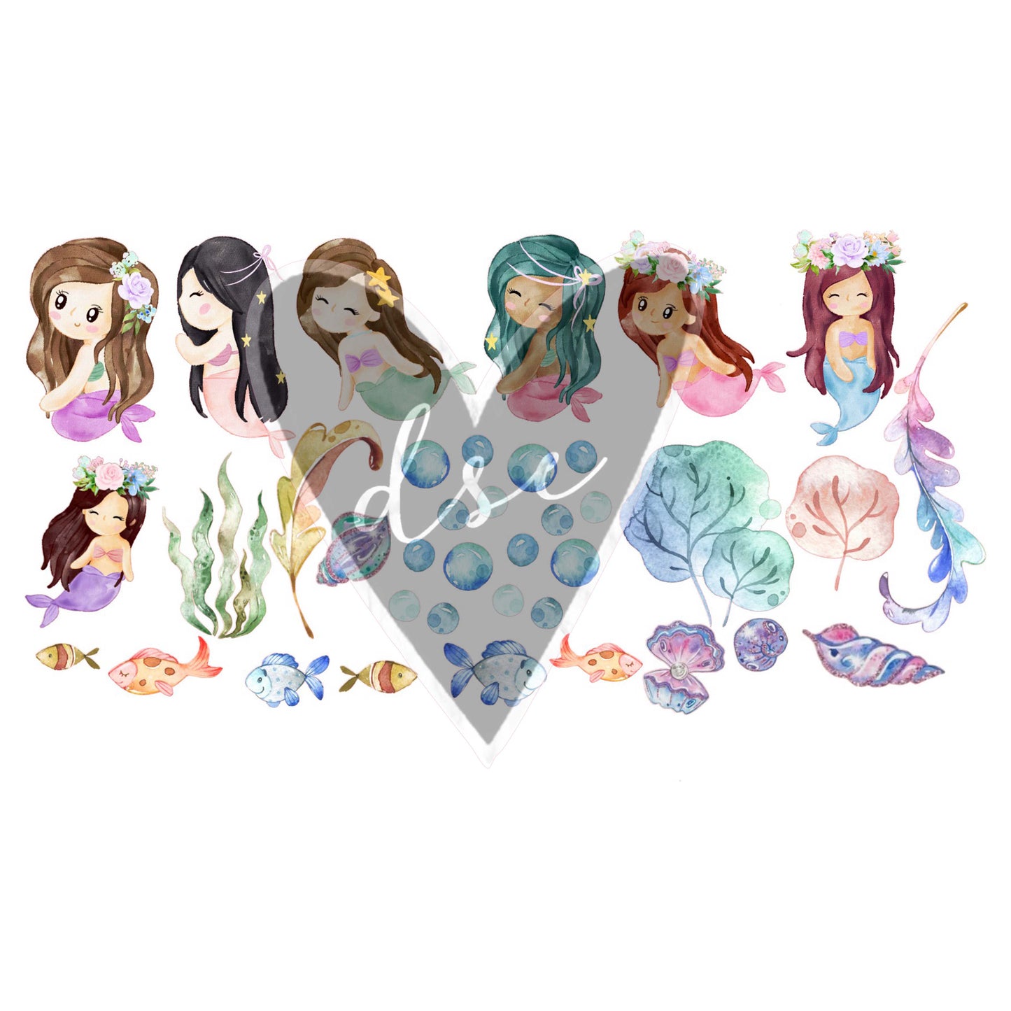 Mermaid Filler Sheet