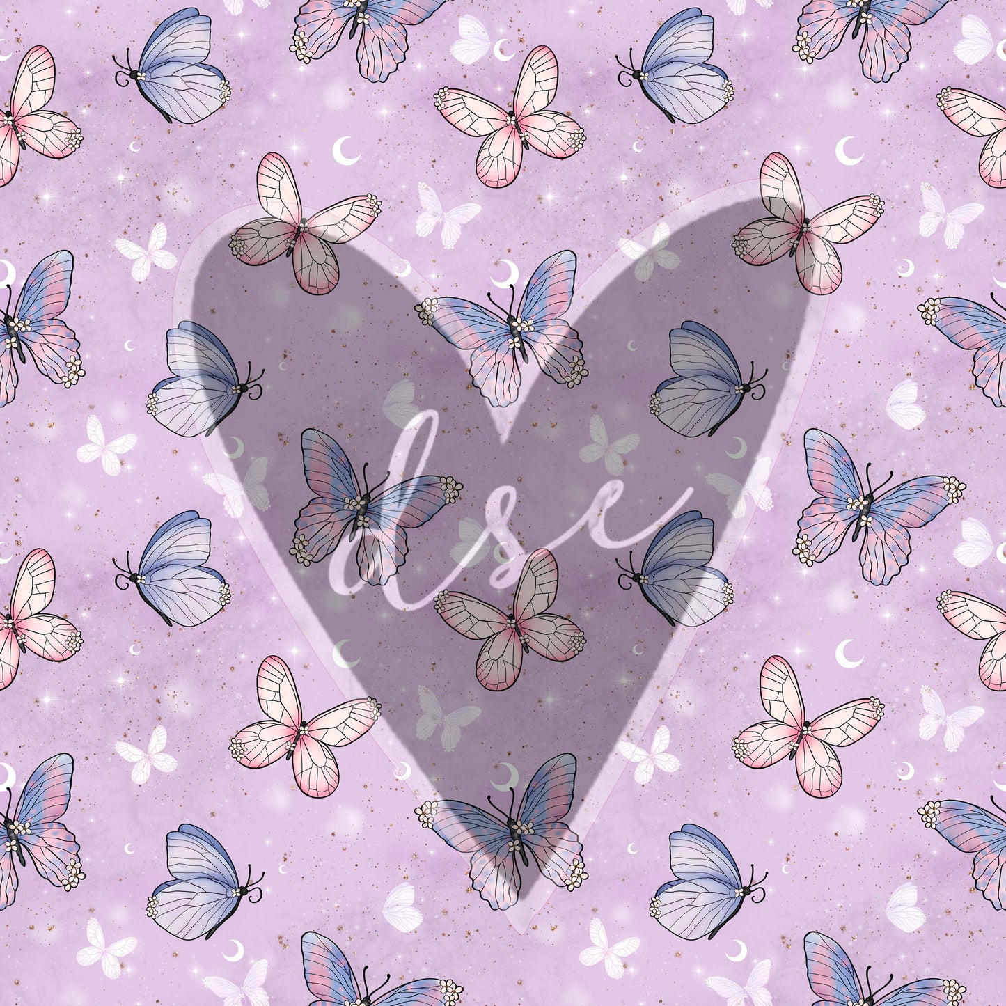 Butterflies/Crystals 12x12 Vinyl Sheet